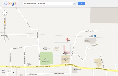 Harta localizare Spital Municipal Vulcan